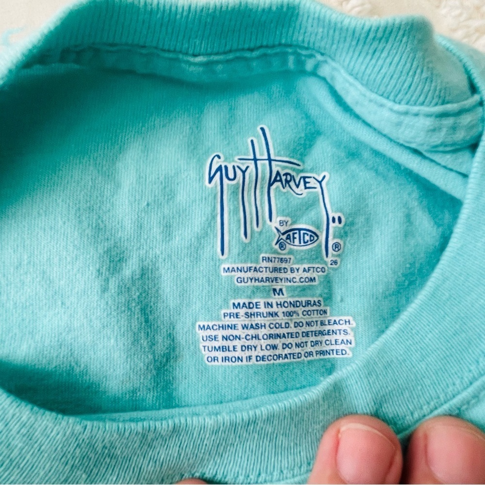 Guy Harvey Turquoise Short Sleeve Tee - Picture 3 of 5